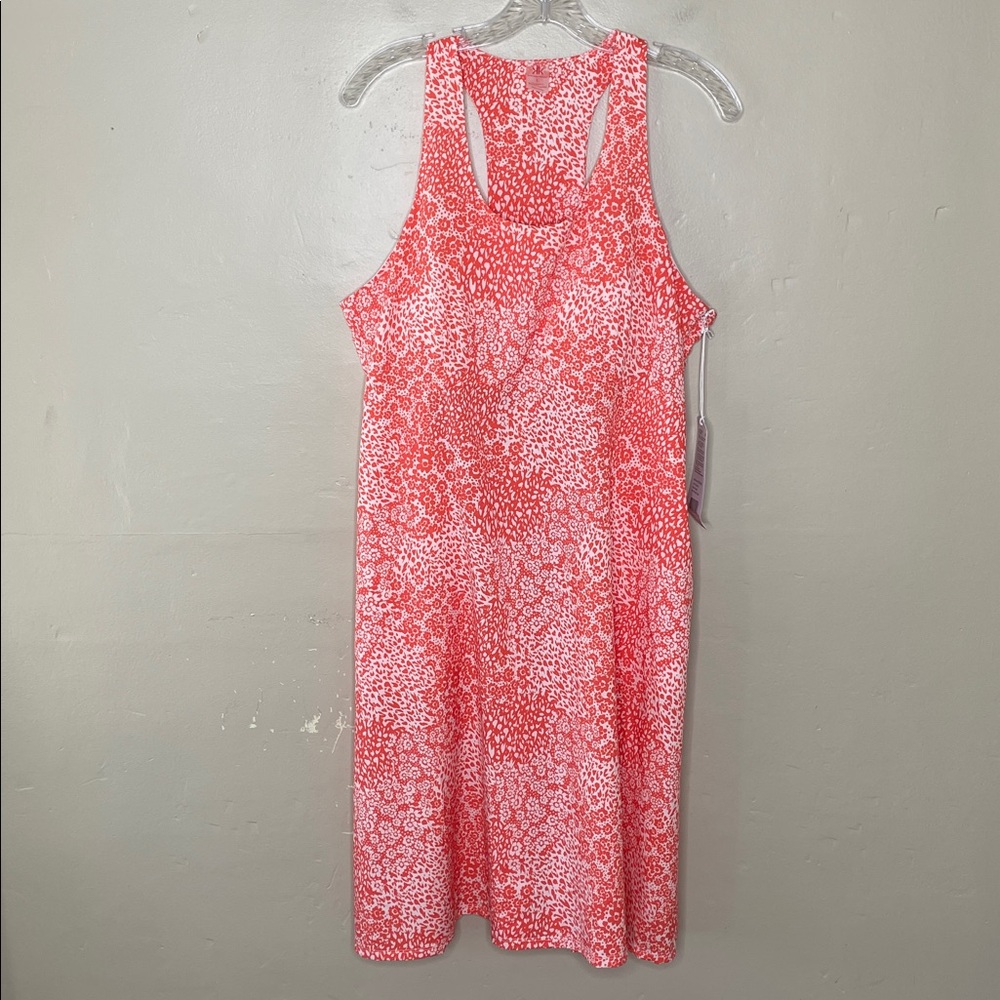 KRIMSON KLOVER Piper Dress Sleeveless SPF 40 Floral Print Coral White NWT Large